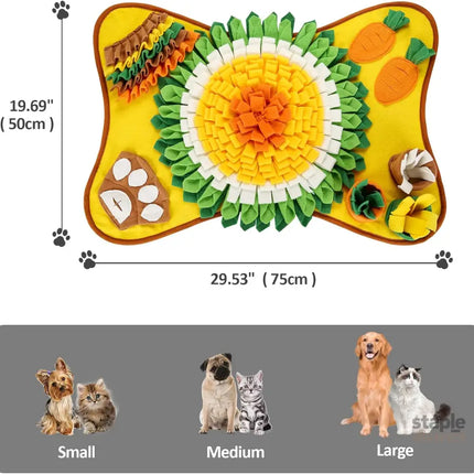 CARLA HOME Snuffle Interactive Feeding Mat Toy for Dogs & Pets-2050057508298559492
