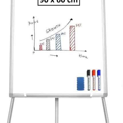 CARLA HOME Whiteboard Easel Portable Magnetic Dry Erase Board with Adjustable Tripod Stand & Height Adjustable for Office & Home (90x60cm)-2050057515944775680