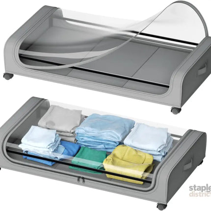 CARLA HOME XXL Under Bed Rolling Storage Containers with 50L Large Capacity and Wheels-2042061560087711744