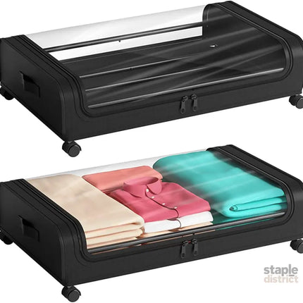 CARLA HOME XXL Under Bed Rolling Storage Containers with 50L Large Capacity and Wheels-2042061559898968064