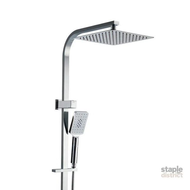 Cefito 10’’ Rain Shower Head Set Handheld Square High Pressure Chrome - Furniture > Bathroom > Shower Heads & Screens