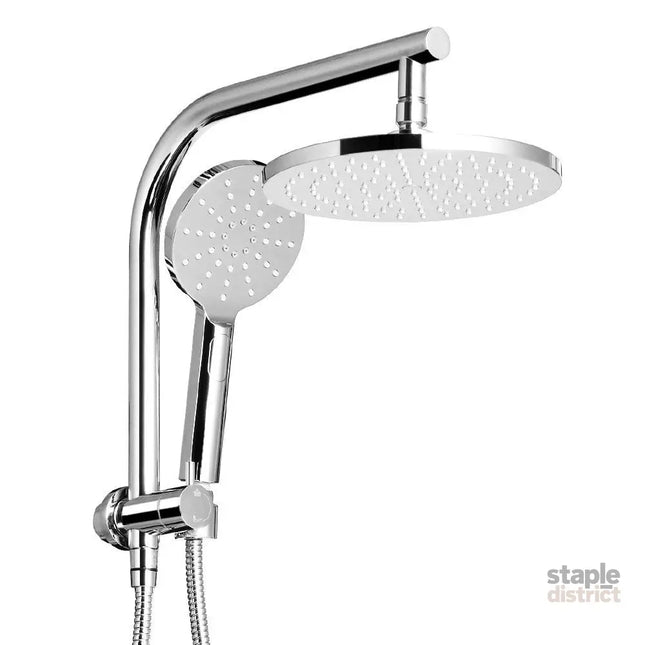 Cefito 9’’ Rain Shower Head Set Handheld Round High Pressure Chrome - Furniture > Bathroom > Shower Heads & Screens