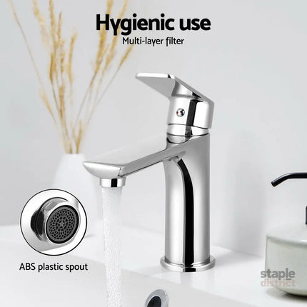 Cefito Bathroom Basin Mixer Tap Brass Faucet Vanity Laundry Sink Chrome - Home & Garden > Bathroom Accessories > Shower