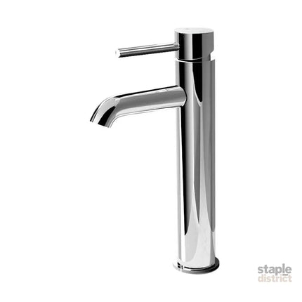 Cefito Bathroom Basin Mixer Tap Round Tall Faucet Vanity Laundry Chrome - Furniture > Bathroom > Tap & Sink Accessories