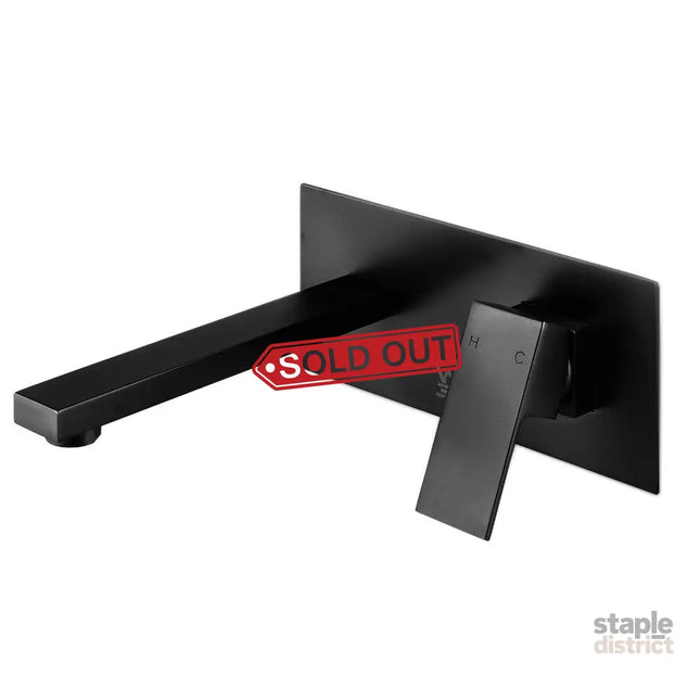 Cefito Bathroom Basin Mixer Tap Separate Faucet Vanity Laundry Black - Furniture > Bathroom > Tap & Sink Accessories