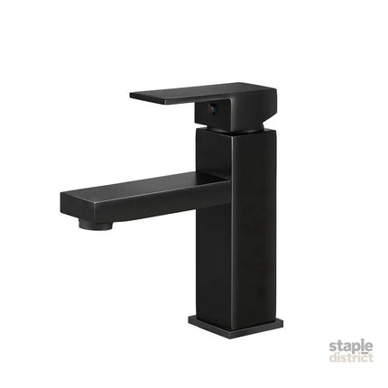 Cefito Bathroom Basin Mixer Tap Square Faucet Vanity Laundry Black - Furniture > Bathroom > Tap & Sink Accessories
