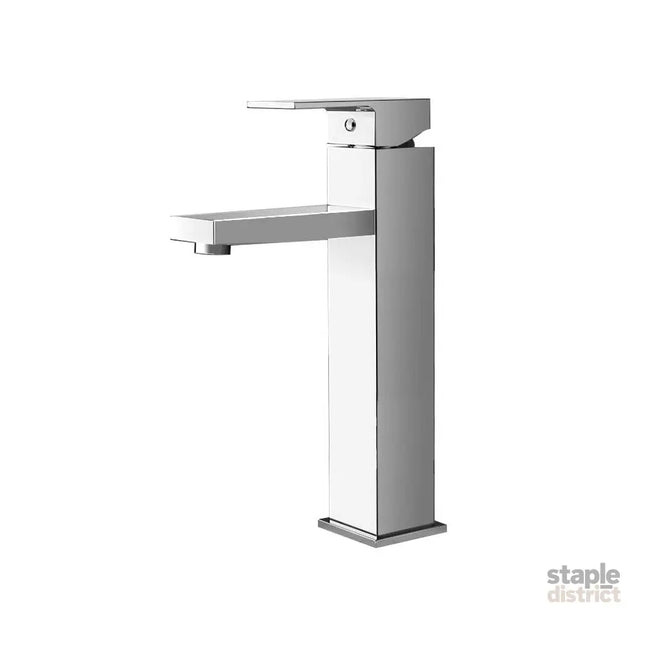 Cefito Bathroom Basin Mixer Tap Square Tall Faucet Vanity Laundry Chrome - Furniture > Bathroom > Tap & Sink Accessories