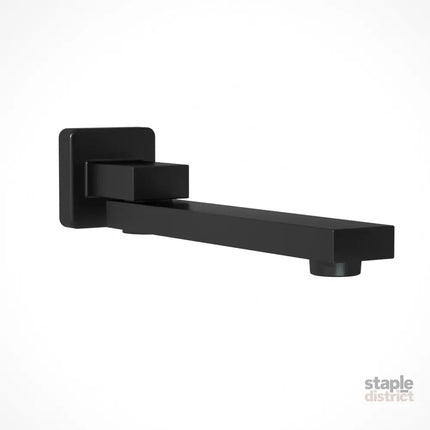 Cefito Bathroom Mixer Spout Wall Bath Tap Square Swivel Bathtub Black - Furniture > Bathroom > Tap & Sink Accessories