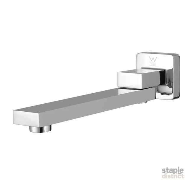 Cefito Bathroom Mixer Spout Wall Bath Tap Square Swivel Bathtub Chrome - Furniture > Bathroom > Tap & Sink Accessories