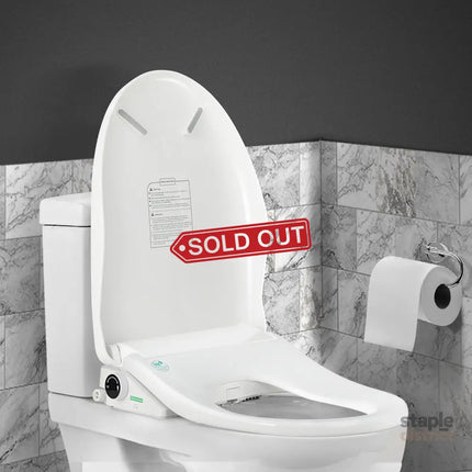 Cefito Electric Bidet Toilet Seat Cover Auto Smart Water Wash Dryer Night Light - Home & Garden > Bathroom Accessories