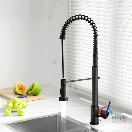Cefito Kitchen Mixer Tap Pull Down 2 Modes Sink Faucet Basin Laundry Black - Furniture > Bathroom > Tap & Sink