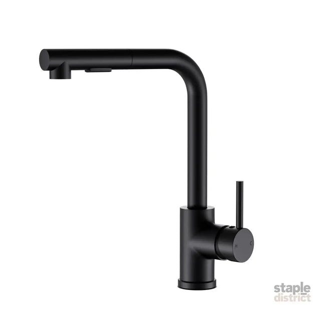 Cefito Kitchen Mixer Tap Pull Out Rectangle 2 Mode Sink Basin Faucet Swivel WELS Black - Furniture > Bathroom > Tap &