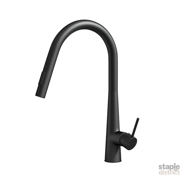 Cefito Kitchen Mixer Tap Pull Out Round 2 Mode Sink Basin Faucet Swivel WELS Black - Furniture > Bathroom > Tap & Sink