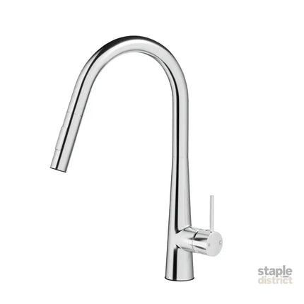 Cefito Kitchen Mixer Tap Pull Out Round 2 Mode Sink Basin Faucet Swivel WELS Chrome - Furniture > Bathroom > Tap & Sink
