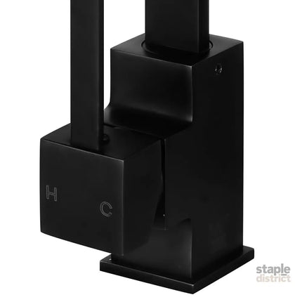 Cefito Kitchen Mixer Tap Mixer Square Sink Faucet Basin Laundry Black - Furniture > Bathroom > Tap & Sink Accessories