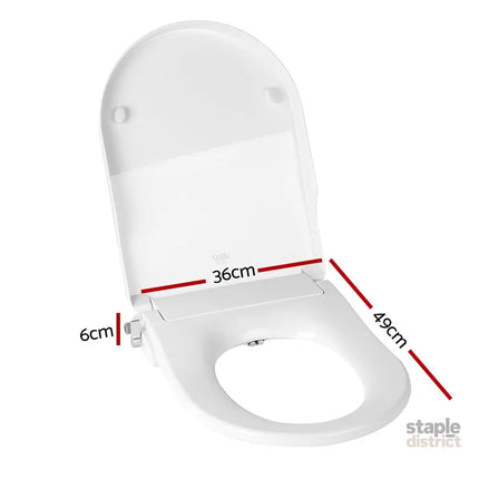 Cefito Non Electric Bidet Toilet Seat Cover Auto Smart Water Wash Dry - Home & Garden > Bathroom Accessories > Toilet &