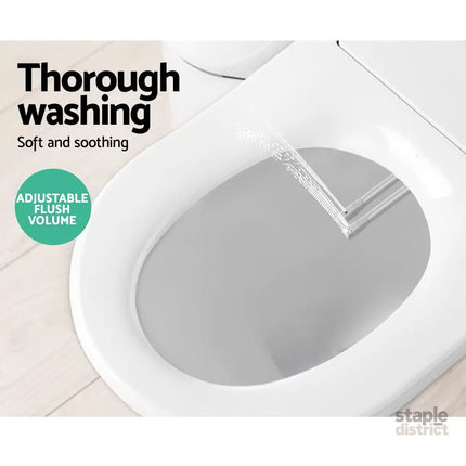 Cefito Non Electric Bidet Toilet Seat Cover Auto Smart Water Wash Dry - Home & Garden > Bathroom Accessories > Toilet &