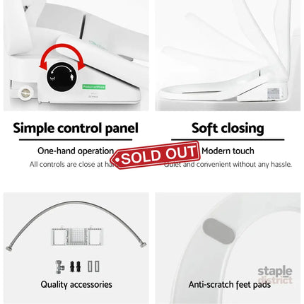 Cefito Non Electric Bidet Toilet Seat Cover Bathroom Spray Water Wash D Shape - Furniture > Bathroom > Bidets