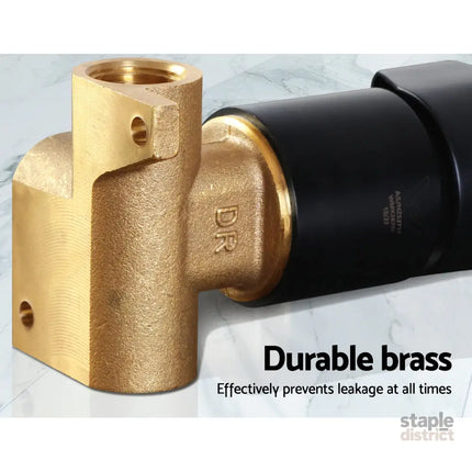 Cefito Shower Mixer Tap Wall Bath Taps Brass Hot Cold Basin Bathroom Black - Home & Garden > Bathroom Accessories >
