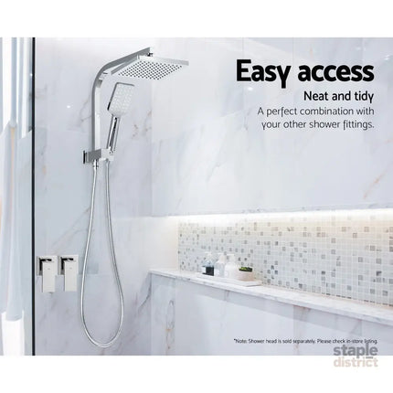 Cefito Shower Twins Tap Wall Bath Taps Brass Hot Cold Basin Bathroom Chrome - Home & Garden > Bathroom Accessories >