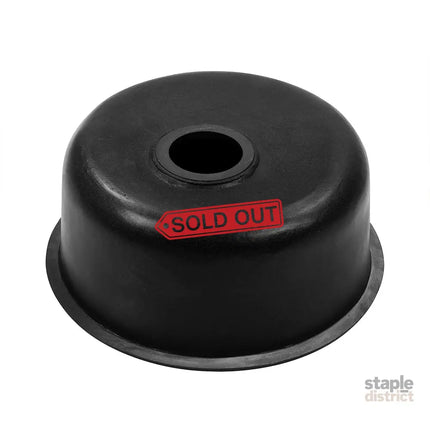 Cefito Stone Kitchen Sink Round 430MM Granite Under/Topmount Basin Bowl Laundry Black - Furniture > Bathroom > Sinks