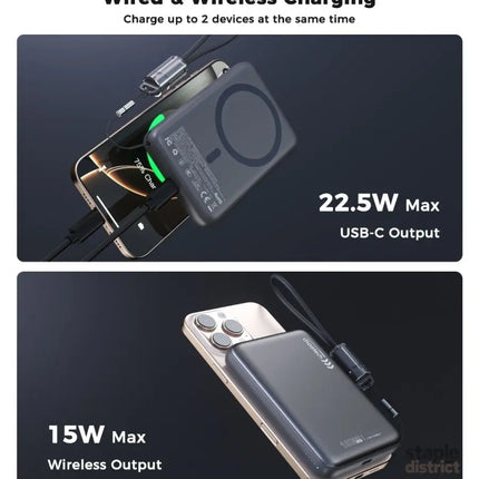 CHOETECH B-862-GY CCC Certified 10000mAh Ultra Thin Magnetic Power Bank - Electronics > Mobile Accessories > Phone