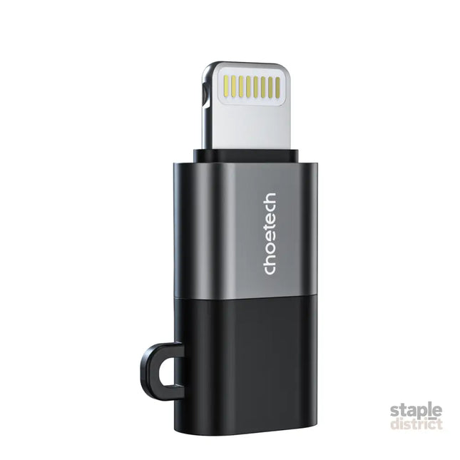 CHOETECH CR-001-GY Mfi iPhone to USB-C USB Adapter - Black - Electronics > Mobile Accessories > Phone Chargers