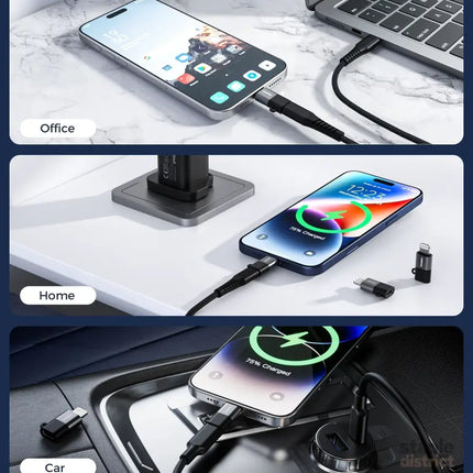 CHOETECH CR-001-GY Mfi iPhone to USB-C USB Adapter - Black - Electronics > Mobile Accessories > Phone Chargers