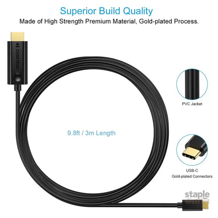 CHOETECH XCH-0030 USB-C To HDMI Cable 3M - Appliances > TV > TVs & Accessories