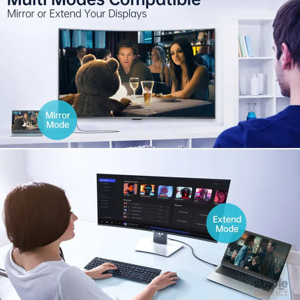 CHOETECH XCP-1803 USB-C To DisplayPort Cable 8K@30Hz 1.8M Two-Way - Appliances > TV > TVs & Accessories