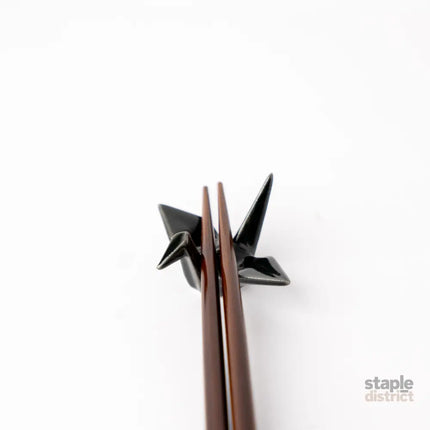 Chopstick Rest Origami Crane Black - Appliances > Washers Dryers & Irons > Irons & Ironing Systems