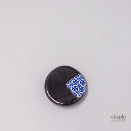 Chopstick Rest Round Black & Blue Hishi - Appliances > Kitchen Appliances > Food Mixers & Blenders