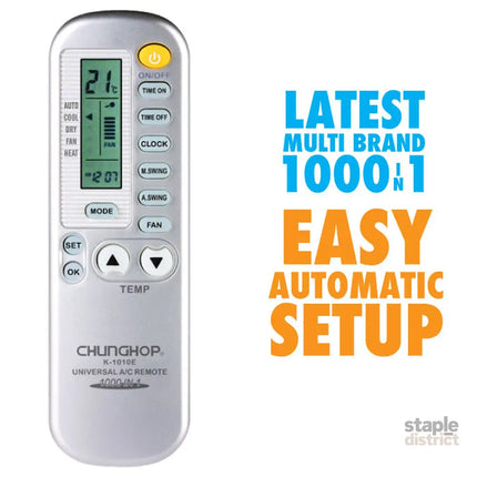 Chunghop AC Remote Control Air Conditioner Compatible with OLYMPUS and More - Appliances > TV > TVs & Accessories