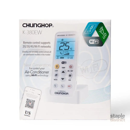 Chunghop K-380EW Wi-Fi Universal Air Conditioner AC Remote Control Replacement - Appliances > TV > TVs & Accessories