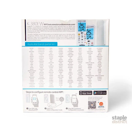 Chunghop K-380EW Wi-Fi Universal Air Conditioner AC Remote Control Replacement - Appliances > TV > TVs & Accessories
