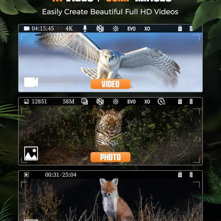 CIGMAN 4K Night Vision Binoculars 3.99’’ Large HD Display 58MP Night Photos 5000mAh Battery IP65 Waterproof 5X Zoom