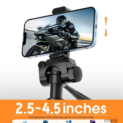 CIGMAN 59-inch Lightweight Adjustable Laser Level Tripod with 3-Way Swivel Pan Head Bubble Level Phone Holder Quick