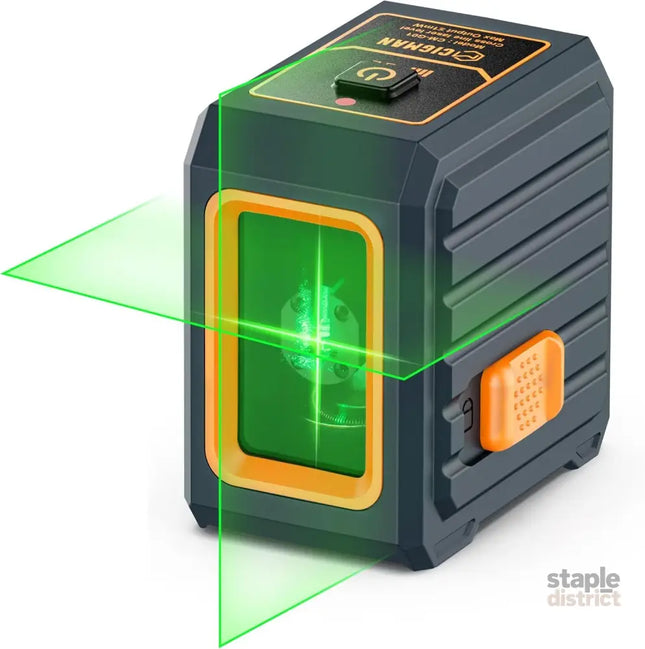 Cigman Line Laser 100ft Self Leveling Laser Level with Magnetic Bracket Green Laser Level for Picture Hanging Home