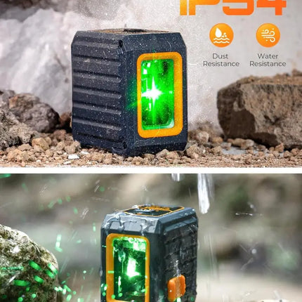 Cigman Line Laser 100ft Self Leveling Laser Level with Magnetic Bracket Green Laser Level for Picture Hanging Home