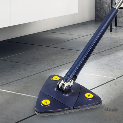 Cleanflo Cleaning Mop Dry Wet Triangle Blue-2018816663532736518