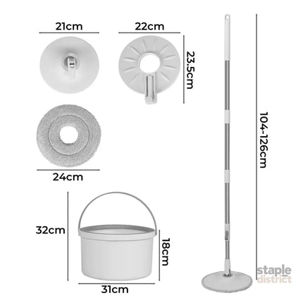 Cleanflo Spin Mop and Bucket Set Dry-2006733167511343106