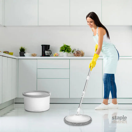 Cleanflo Spin Mop and Bucket Set Dry-2006733167511343111