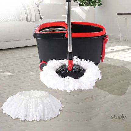 Cleanflo Spin Mop Bucket Set 360? Degree Black-2006733167175798790