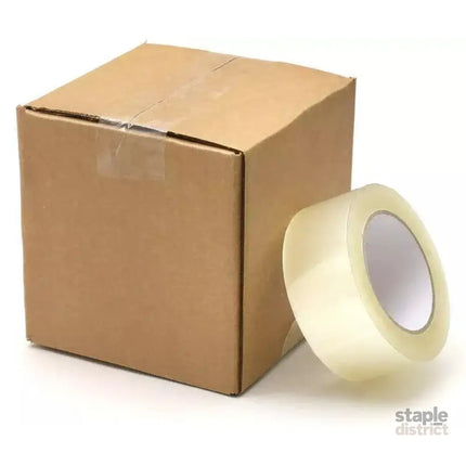 Clear Packing Tape 48mm x 100m for Carton Sealing 6 to 48 Rolls - 6 Rolls - Commercial > Packaging > Postage Satchels &
