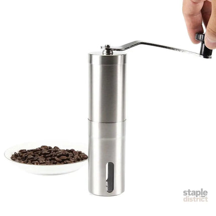 Coffee Bean Grinder - Stainless Steel Ceramic Burr Manual Hand Crank Nut Mill - Appliances > Kitchen Appliances >