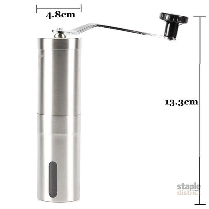 Coffee Bean Grinder - Stainless Steel Ceramic Burr Manual Hand Crank Nut Mill - Appliances > Kitchen Appliances >