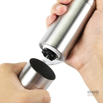 Coffee Bean Grinder - Stainless Steel Ceramic Burr Manual Hand Crank Nut Mill - Appliances > Kitchen Appliances >