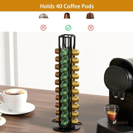 Coffee Pods Holder Storage Compatible with 40 Nespresso Pods - Appliances > Kitchen Appliances > Coffee Machines &