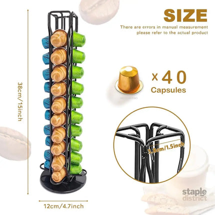Coffee Pods Holder Storage Compatible with 40 Nespresso Pods - Appliances > Kitchen Appliances > Coffee Machines &