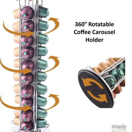 Coffee Pods Holder Storage Compatible with 40 Nespresso Pods - Appliances > Kitchen Appliances > Coffee Machines &